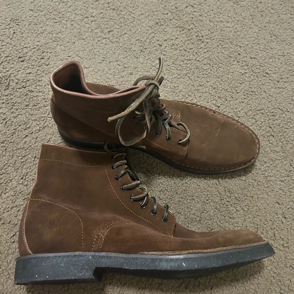 FRYE ARDEN LACE UP MENS BROWN SUEDE CASUAL DRESS BOOTS size 12 - Picture 1 of 6